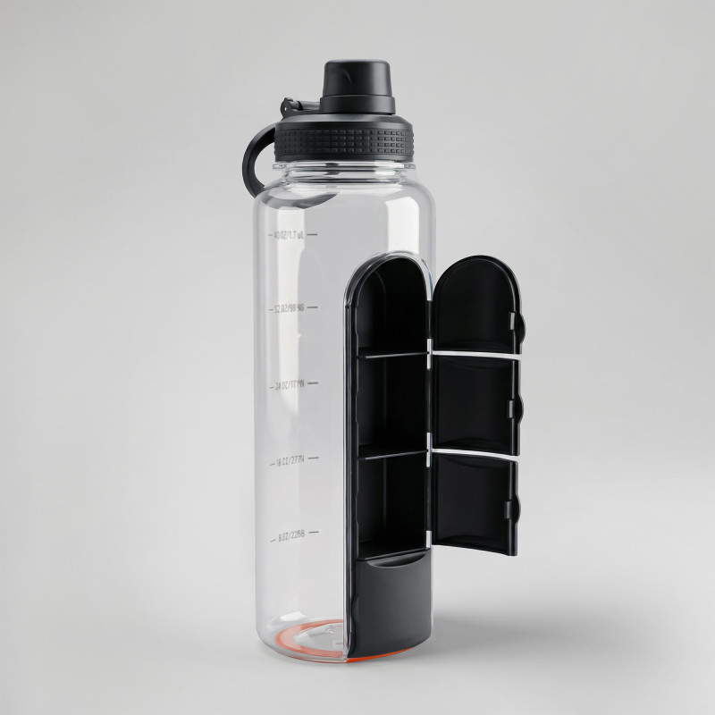 Бутылка для воды «Electrolyte», черный