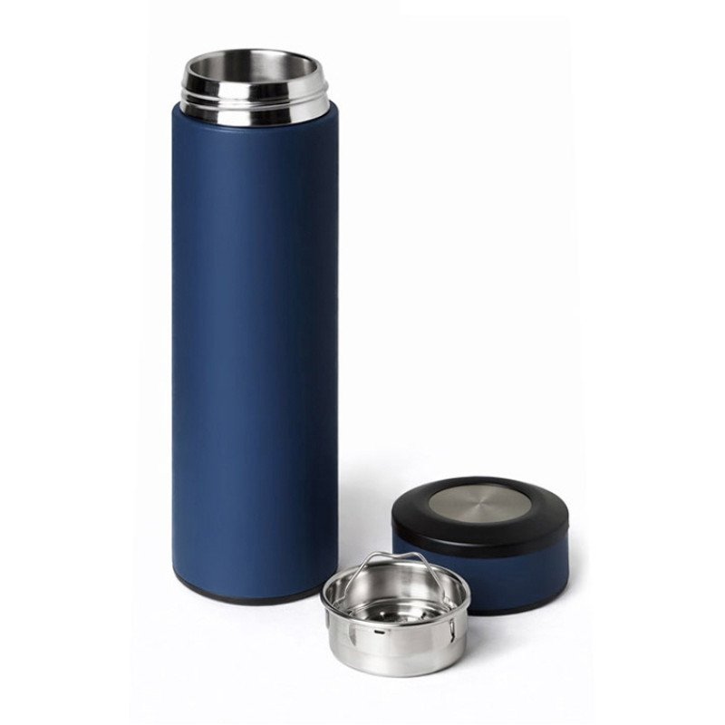 Вакуумный термос "Vacuum Flask C1", soft touch, 420мл, темно-синий Вакуумный термос "Vacuum Flask C1", soft touch, 420мл, темно-синий