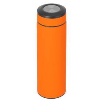 Вакуумный термос "Vacuum Flask C1", soft touch, 420мл, оранжевый