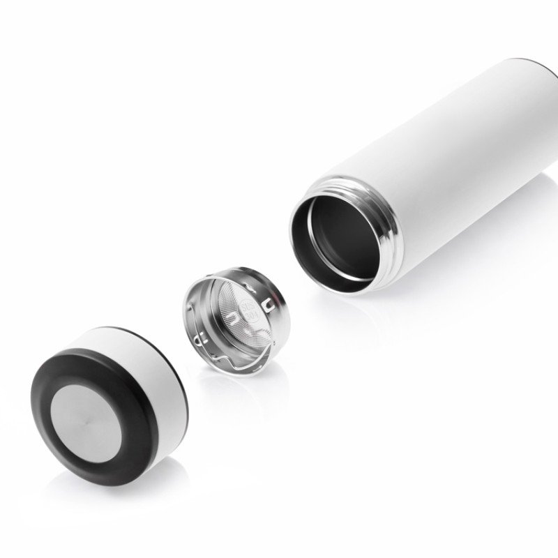 Вакуумный термос "Vacuum Flask C1", soft touch, 420мл, белый Вакуумный термос "Vacuum Flask C1", soft touch, 420мл, белый