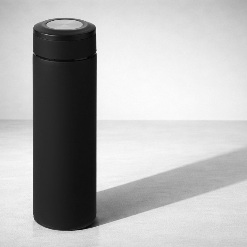 Вакуумный термос "Vacuum Flask C1", soft touch, 420мл, черный Вакуумный термос "Vacuum Flask C1", soft touch, 420мл, черный