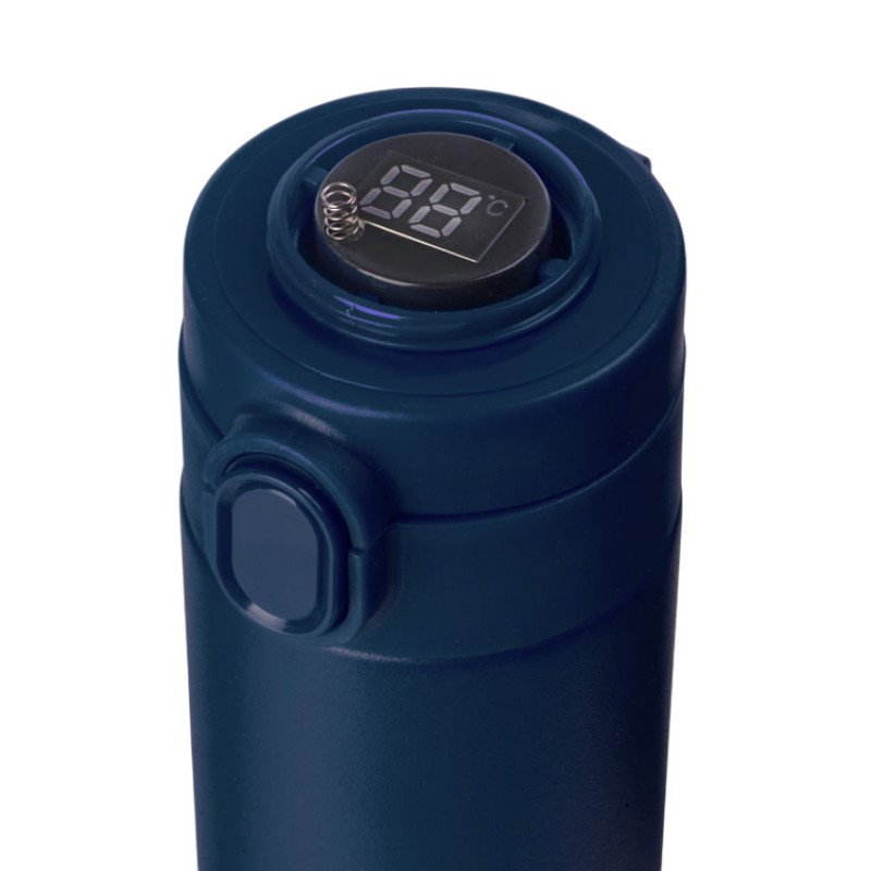 Вакуумная термокружка Waterline с медной изоляцией «Bravo», 400 мл, тубус, темно-синий Вакуумная термокружка Waterline с медной изоляцией «Bravo», 400 мл, тубус, темно-синий