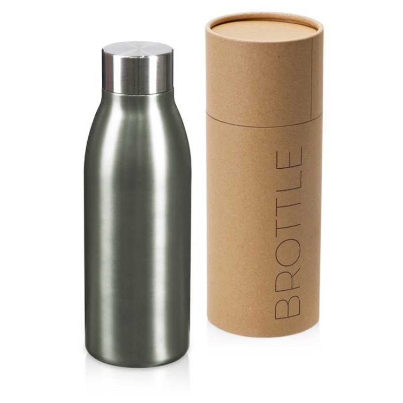 Вакуумная термобутылка "Brottle", темно-серый