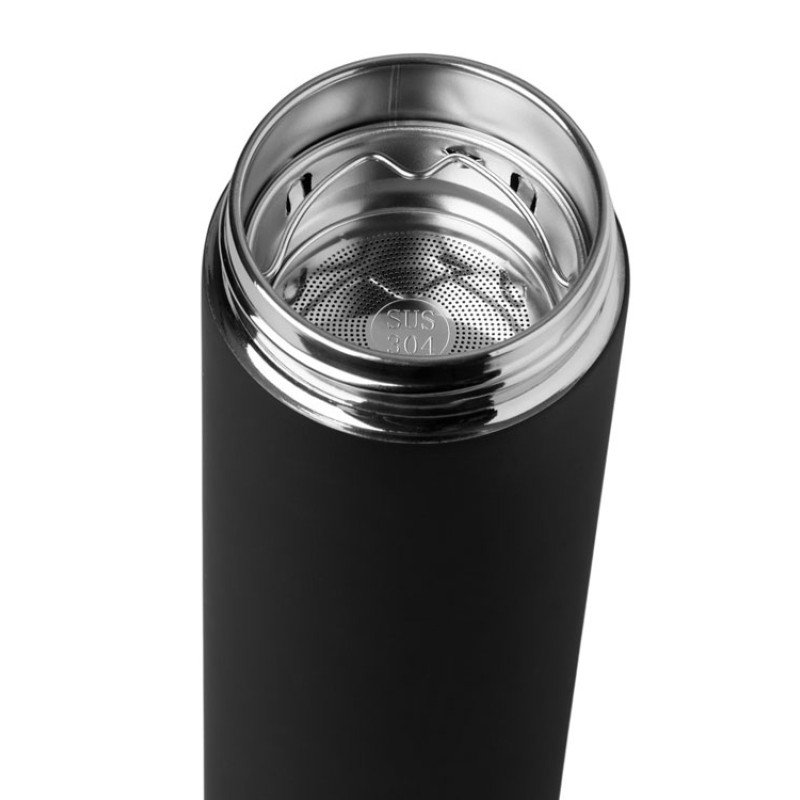 Вакуумный термос "Vacuum Flask C1", soft touch, 420мл, черный Вакуумный термос "Vacuum Flask C1", soft touch, 420мл, черный