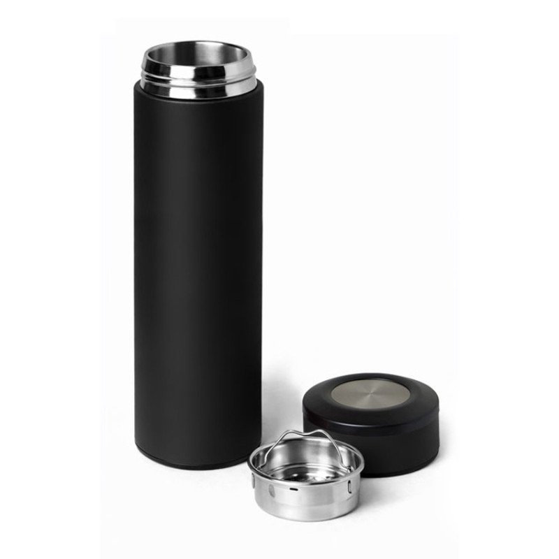Вакуумный термос "Vacuum Flask C1", soft touch, 420мл, черный Вакуумный термос "Vacuum Flask C1", soft touch, 420мл, черный