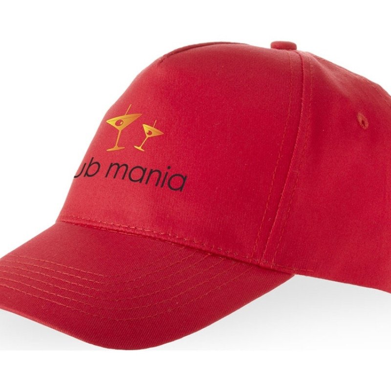 Бейсболка "Мемфис 230" 5-панельная, красная Бейсболка "Мемфис 230" 5-панельная, красная
