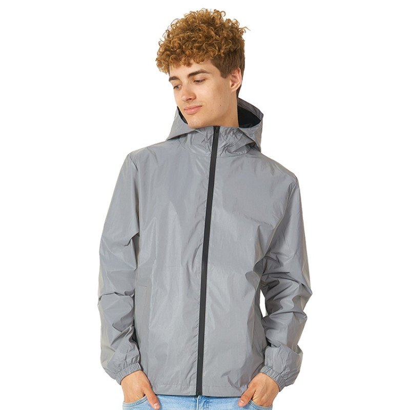 Ветровка светоотражающая 2XL, серебристый Ветровка светоотражающая 2XL, серебристый