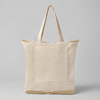 Складная сумка Jute из джута и хлопка, натуральный