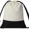 Рюкзак-мешок Cotton из хлопка 170 г, натуральный/черный Рюкзак-мешок Cotton из хлопка 170 г, натуральный/черный
