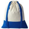 Рюкзак-мешок Cotton из хлопка 170 г, натуральный/синий