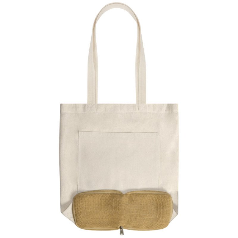 Складная сумка Jute из джута и хлопка, натуральный Складная сумка Jute из джута и хлопка, натуральный
