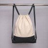 Рюкзак-мешок Cotton из хлопка 170 г, натуральный/черный Рюкзак-мешок Cotton из хлопка 170 г, натуральный/черный