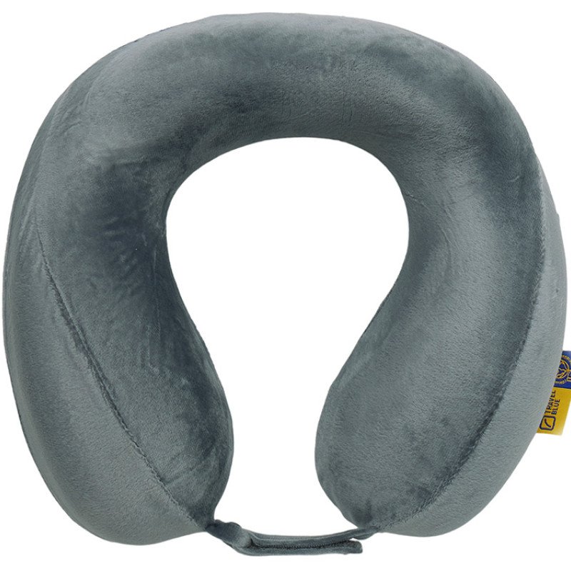 Подушка для путешествий с эффектом памяти Travel Blue Tranquility Pillow, увеличенная (212), цвет серый