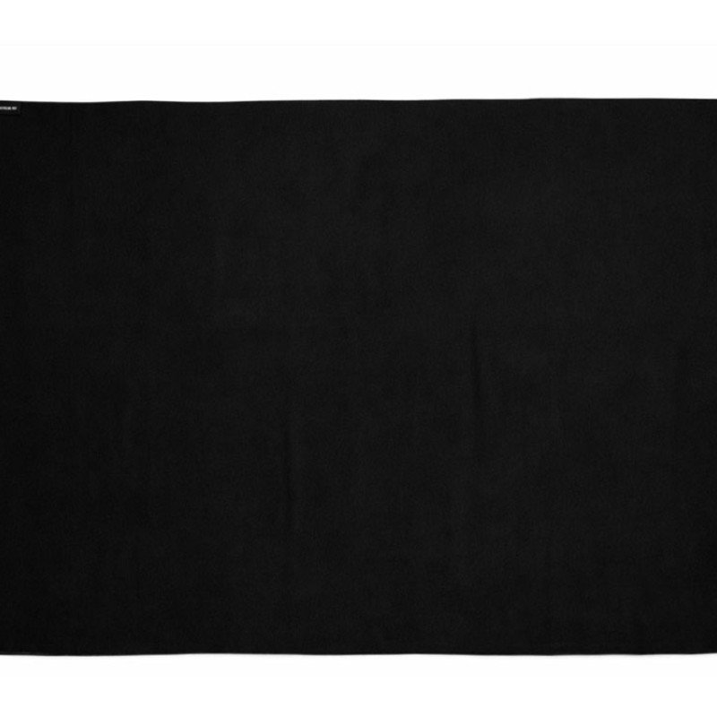Легкое полотенце Gulpi из микрофибры RPET с ремешком для складывания, 70*120 см, черный Легкое полотенце Gulpi из микрофибры RPET с ремешком для складывания, 70*120 см, черный