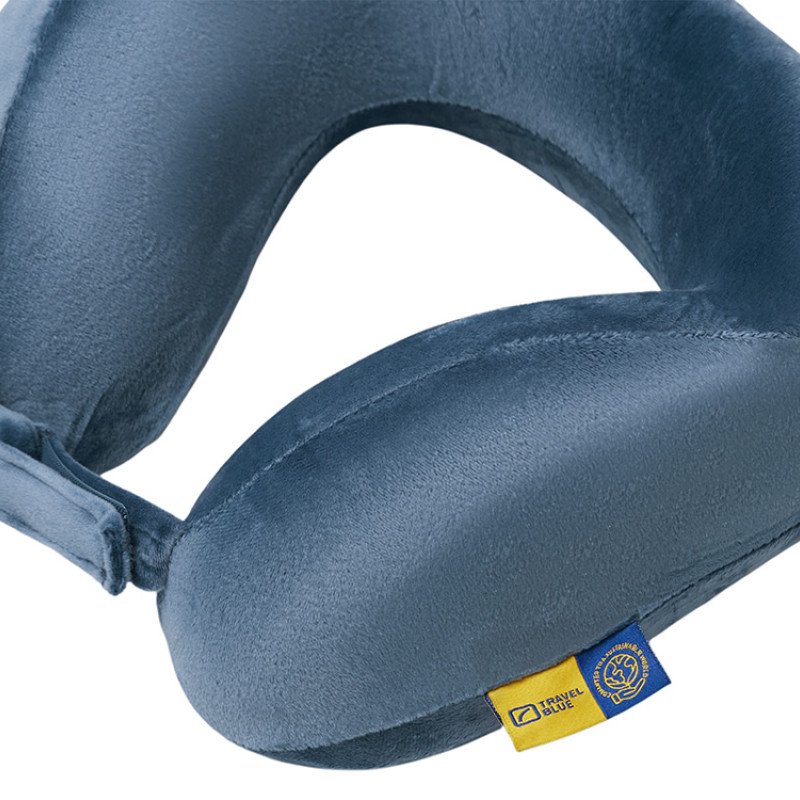 Подушка для путешествий с эффектом памяти Travel Blue Tranquility Pillow, увеличенная (212), цвет синий