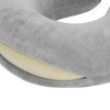 Подушка Basic из микрофибры с эффектом памяти U-shape, серый Подушка Basic из микрофибры с эффектом памяти U-shape, серый