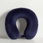 Подушка Basic из микрофибры с эффектом памяти U-shape, синий
