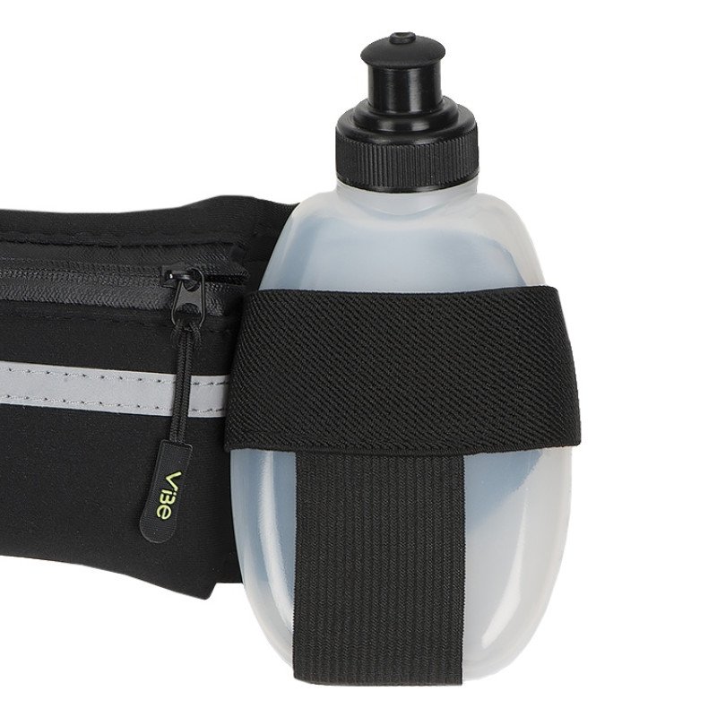 Спортивная сумка для бега с бутылкой 270ml "Marathon", черный Спортивная сумка для бега с бутылкой 270ml "Marathon", черный