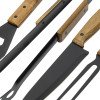 BBQ набор из акации, черный BBQ набор из акации, черный