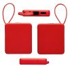 Внешний аккумулятор со встроенным кабелем USB-C «Дэнси», 5000 мАч, красный Внешний аккумулятор со встроенным кабелем USB-C «Дэнси», 5000 мАч, красный