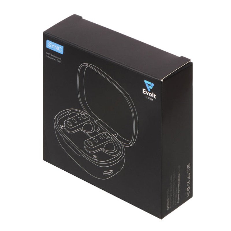 Беспроводные наушники TWS wireless "Sync", черный Беспроводные наушники TWS wireless "Sync", черный