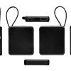 Внешний аккумулятор со встроенным кабелем USB-C «Дэнси», 5000 мАч, черный