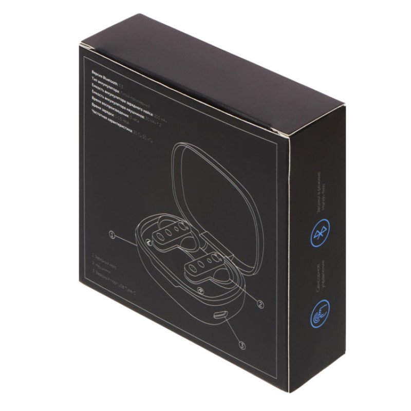 Беспроводные наушники TWS wireless "Sync", черный Беспроводные наушники TWS wireless "Sync", черный