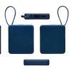 Внешний аккумулятор со встроенным кабелем USB-C «Дэнси», 5000 мАч, темно-синий
