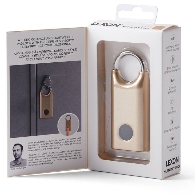 Замок с сенсором Noma Lock, темно-серый