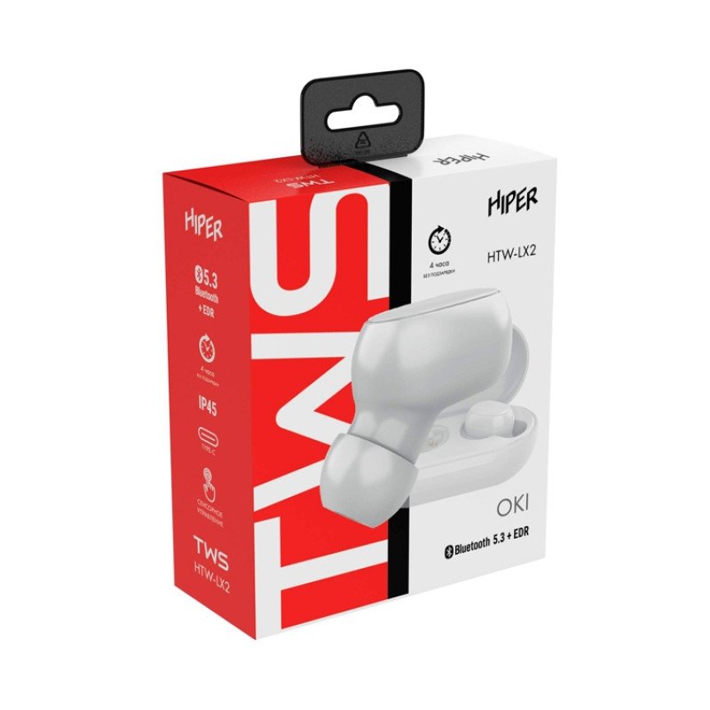 Беспроводные наушники HIPER TWS OKI White (HTW-LX2) Bluetooth 5.0 гарнитура, Белый Беспроводные наушники HIPER TWS OKI White (HTW-LX2) Bluetooth 5.0 гарнитура, Белый