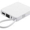 Внешний аккумулятор со встроенным кабелем USB-C «Дэнси», 5000 мАч, белый Внешний аккумулятор со встроенным кабелем USB-C «Дэнси», 5000 мАч, белый