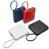 Внешний аккумулятор со встроенным кабелем USB-C «Дэнси», 5000 мАч, красный Внешний аккумулятор со встроенным кабелем USB-C «Дэнси», 5000 мАч, красный
