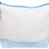 Косметичка хлопковая Cotton, белый/голубой Косметичка хлопковая Cotton, белый/голубой
