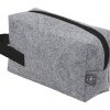 Косметичка из РПЕТ фетра с ручкой "Felt", серый с черным Косметичка из РПЕТ фетра с ручкой "Felt", серый с черным