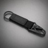 Брелок-ремувка "Carabinier" из ткани с вставкой из экокожи и карабином, черный Брелок-ремувка "Carabinier" из ткани с вставкой из экокожи и карабином, черный