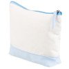 Косметичка хлопковая Cotton, белый/голубой Косметичка хлопковая Cotton, белый/голубой