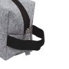Косметичка из РПЕТ фетра с ручкой "Felt", серый с черным Косметичка из РПЕТ фетра с ручкой "Felt", серый с черным