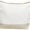 Косметичка хлопковая Cotton, белый/бежевый