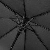 Зонт-полуавтомат Roof с куполом из переработанного пластика, черный Зонт-полуавтомат Roof с куполом из переработанного пластика, черный